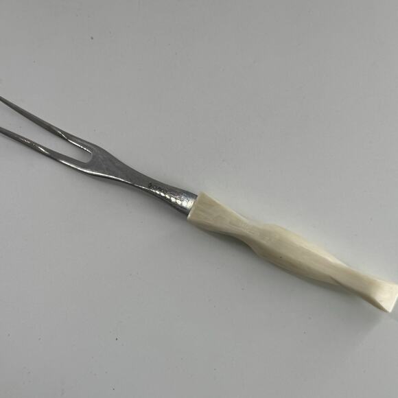 Cutco #1727 Carving Fork Pearl White Handle Made in USA - Picture 1 of 5